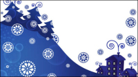 Christmas blue background Vector - 01