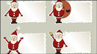 Christmas elements stickers 03 - Vector