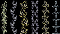 European lace pattern line draft 05 - vector material