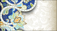 The gorgeous classical pattern vector material -1