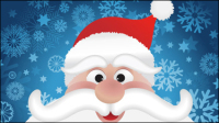 Cartoon Santa Claus 04 - vector material