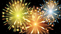 Dazzling fireworks effects 04 - vector material
