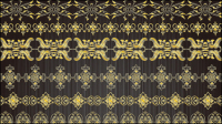 Gold lace pattern 01 - vector material
