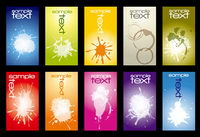 Dot card template vector