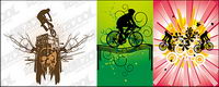 3, bike vector material