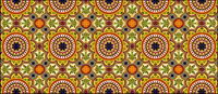 Classic tile pattern vector-1