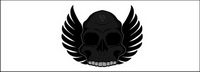 The trend of the skull with wings