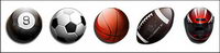 Sports goods series of transparent PNG icon