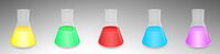 Color chemical containers transparent PNG icon