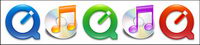 iTunes + Quicktime icon transparent png