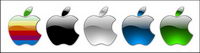 Crystal Apple logo style icon png
