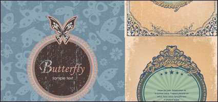 Traces of label do the old retro Vector