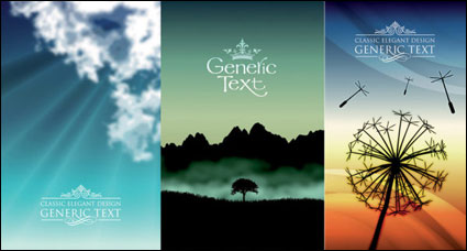 5 realistic landscape Vector 2