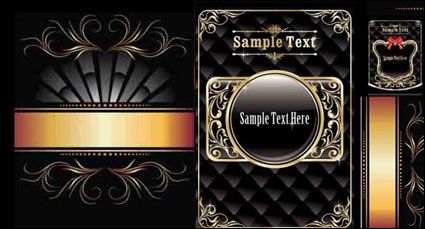 Gold pattern vector material