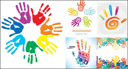 Fingerprints theme vector material