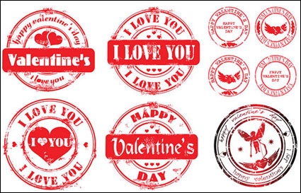 Love stamp Vector