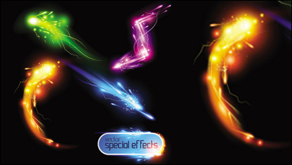 Gorgeous bright light effects 01 - Vector