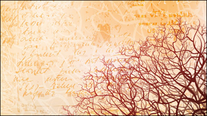 Tree silhouette background 04-- vector material