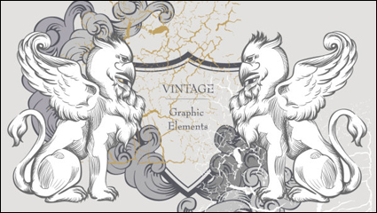 European pattern 03-- vector material