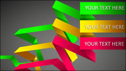 Beautiful color of typesetting material 01 - Vector