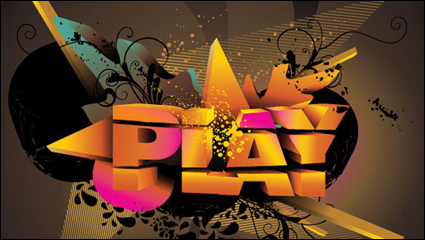 Three-dimensional character theme vector material -4