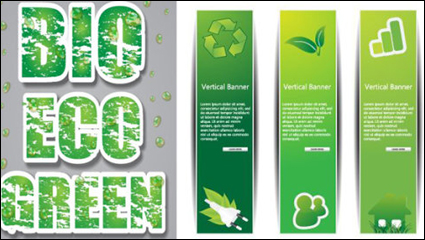Low-carbon green theme design vector -1