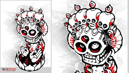 Hindu deities - vector