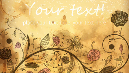 Classic retro pattern background 03-- vector material