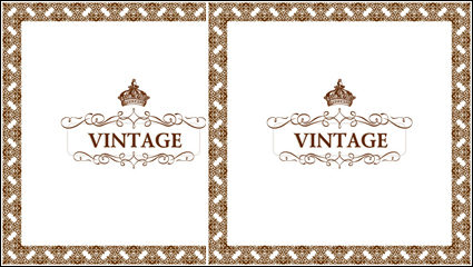 Gorgeous lace material practical vector -1