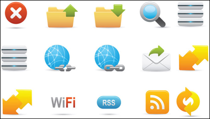 Exquisite cartoon icon 04 - vector