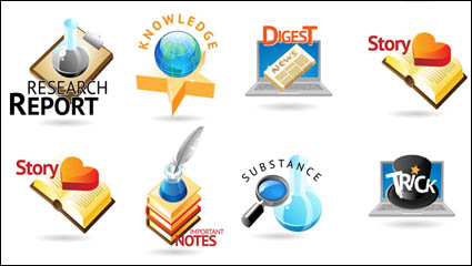 Three-dimensional fashion life icon vector material -2