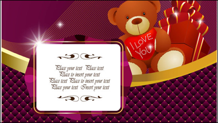 Beautiful holiday card 02 - vector