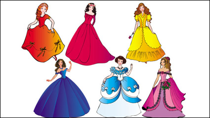 Beautiful princess 03 - vector