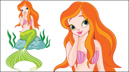 Cartoon Mermaid 01 - vector