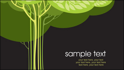 Cartoon line is issued on a tree 05 - vector