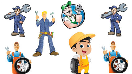 Maintenance man vector material