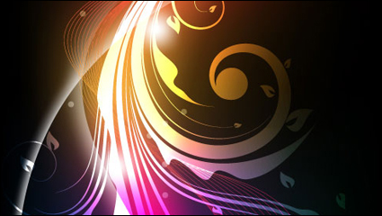 The stylish tread dynamic background - vector material