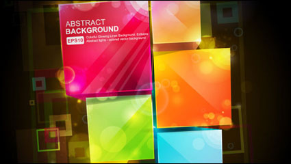 The fashion trend stereo box 03 - vector material