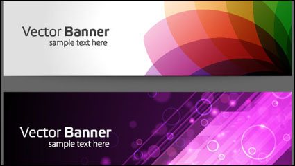 The gorgeous strip card 02 - vector material