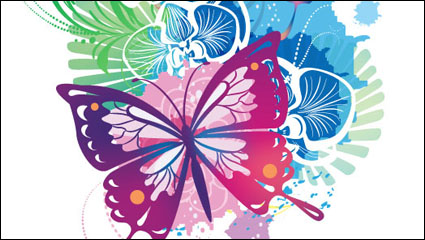 Brilliant illustrator background 01 - vector material