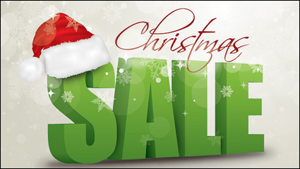 Christmas dimensional characters vector material