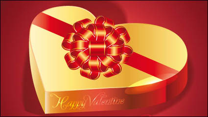Exquisite Valentine background 03 - vector material