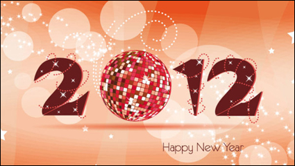 2012 Christmas fonts 04 - vector material