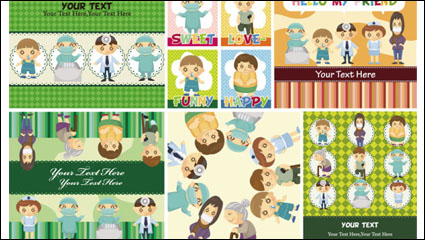 Cute cartoon children