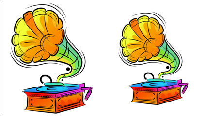 Colorful hand-painted illustrations 02 - vector material