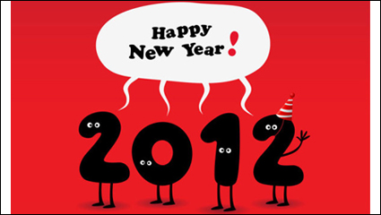 Creative 2012 Fonts 01 - vector material