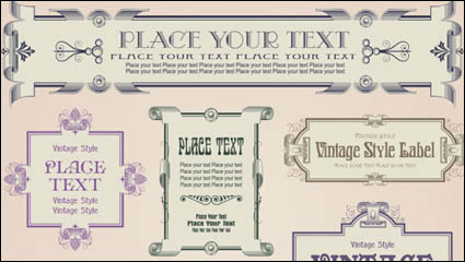 European pattern border 04 - vector material