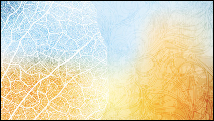 Gorgeous silhouette background 04 - vector material