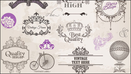 Classic lace pattern 01 - vector material