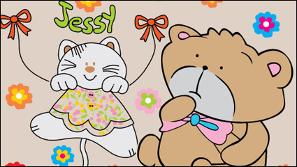 Cartoon animals 02 - vector material